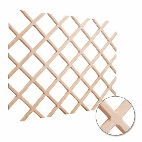 White lattice wine rack outlet