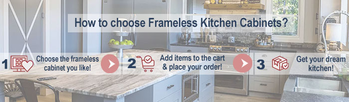 Frameless RTA Kitchen Cabinets for Sale