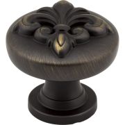1-3/8" Diameter Antique Brushed Satin Brass Lafayette Cabinet Knob - 218ABSB