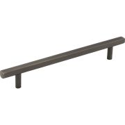160 mm Center-to-Center Brushed Pewter Square Dominique Cabinet Bar Pull - 845-160BNBDL