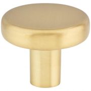 1-1/4" Diameter Brushed Gold Gibson Cabinet Knob - 105BG