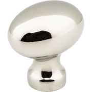1-3/16" Overall Length Polished Nickel Football Bordeaux Cabinet Knob - 3990-NI