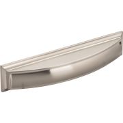 128 mm Center-to-Center Satin Nickel Square Annadale Cabinet Cup Pull - 436-128SN