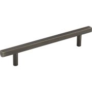 128 mm Center-to-Center Brushed Pewter Square Dominique Cabinet Bar Pull - 845-128BNBDL