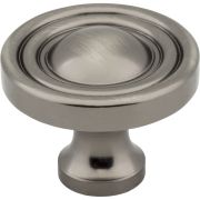 1-3/8" Diameter Brushed Pewter Round Bella Cabinet Knob - 818BNBDL