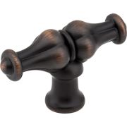 2-1/4" Brushed Oil Rubbed Bronze Bella Cabinet "T" Knob - 818L-DBAC