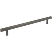 12" Center-to-Center Brushed Pewter Square Dominique Appliance Handle - 845-12BNBDL