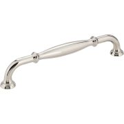 160 mm Center-to-Center Polished Nickel Tiffany Cabinet Pull - 658-160NI