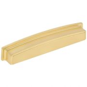 160 mm Center Brushed Gold Square-to-Center Square Renzo Cabinet Cup Pull - 141-160BG
