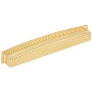 192 mm Center Brushed Gold Square-to-Center Square Renzo Cabinet Cup Pull - 141-192BG