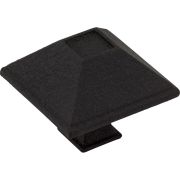 1-1/2" Overall Length Matte Black Square Tahoe Cabinet Knob - 602BLK