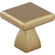 1" Overall Length Satin Bronze Square Hadly Cabinet Knob - 449SBZ