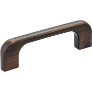 3" Center-to-Center Brushed Oil Rubbed Bronze Alvar Cabinet Pull - 264-3DBAC