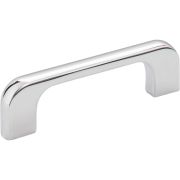3" Center-to-Center Polished Chrome Alvar Cabinet Pull - 264-3PC