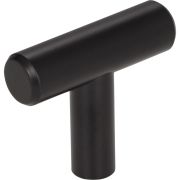 1-9/16" Overall Length Matte Black Naples Cabinet "T" Knob - 40MB
