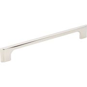 192 mm Center-to-Center Polished Nickel Asymmetrical Leyton Cabinet Pull - 286-192NI