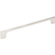 224 mm Center-to-Center Polished Nickel Asymmetrical Leyton Cabinet Pull - 286-224NI