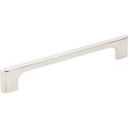 160 mm Center-to-Center Polished Nickel Asymmetrical Leyton Cabinet Pull - 286-160NI