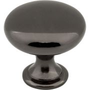 1-3/16" Diameter Black Nickel Madison Cabinet Mushroom Knob - 3910-BN
