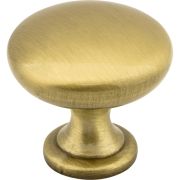 1-3/16" Diameter Satin Brass Madison Cabinet Mushroom Knob - 3910-SB