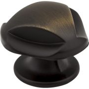 1-5/16" Overall Length Antique Brushed Satin Brass Chesapeake Cabinet Knob - 915ABSB