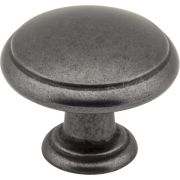 1-3/16" Diameter Gun Metal Gatsby Cabinet Mushroom Knob - 3940-DACM