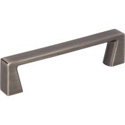 96 mm Center-to-Center Brushed Pewter Square Boswell Cabinet Pull - 177-96BNBDL