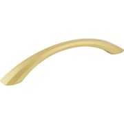 128 mm Center-to-Center Brushed Gold Wheeler Cabinet Pull - 678-128BG