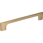 160 mm Center-to-Center Satin Bronze Asymmetrical Leyton Cabinet Pull - 286-160SBZ