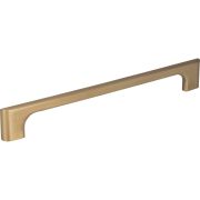 192 mm Center-to-Center Satin Bronze Asymmetrical Leyton Cabinet Pull - 286-192SBZ