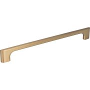 224 mm Center-to-Center Satin Bronze Asymmetrical Leyton Cabinet Pull - 286-224SBZ
