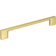 160 mm Center-to-Center Brushed Gold Square Sutton Cabinet Bar Pull - 635-160BG