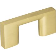 32 mm Center-to-Center Brushed Gold Square Sutton Cabinet Bar Pull - 635-32BG