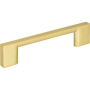 96 mm Center-to-Center Brushed Gold Square Sutton Cabinet Bar Pull - 635-96BG
