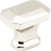 1-1/4" Overall Length Polished Nickel Emerald Ella Cabinet Knob - 165NI
