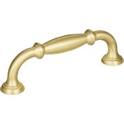 96 mm Center-to-Center Brushed Gold Tiffany Cabinet Pull - 658-96BG