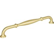 224 mm Center-to-Center Brushed Gold Tiffany Cabinet Pull - 658-224BG