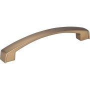128 mm Center-to-Center Satin Bronze Square Merrick Cabinet Pull - 549-128SBZ