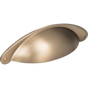 3" Center-to-Center Satin Bronze Lyon Cabinet Cup Pull - 8233SBZ
