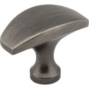 1-1/2" Overall Length Brushed Pewter Cosgrove Cabinet "T" Knob - 382BNBDL
