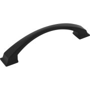 128 mm Center-to-Center Matte Black Arched Roman Cabinet Pull - 944-128MB