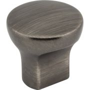 1" Diameter Brushed Pewter Round Brenton Cabinet Knob - 239BNBDL