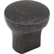 1" Diameter Gun Metal Round Brenton Cabinet Knob - 239DACM