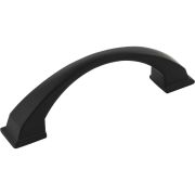 96 mm Center-to-Center Matte Black Arched Roman Cabinet Pull - 944-96MB