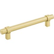 128 mm Center-to-Center Brushed Gold Key Grande Cabinet Bar Pull - 5128BG