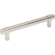 128 mm Center-to-Center Polished Nickel Square Zane Cabinet Pull - 293-128NI