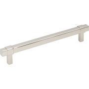 160 mm Center-to-Center Polished Nickel Square Zane Cabinet Pull - 293-160NI