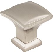 1-1/4" Overall Length Satin Nickel Square Annadale Cabinet Knob - 435SN