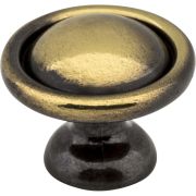 1-3/16" Diameter Antique Brass Kingsport Cabinet Mushroom Knob - 878AE