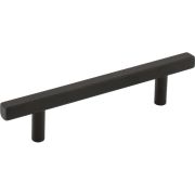 96 mm Center-to-Center Matte Black Square Dominique Cabinet Bar Pull - 845-96MB